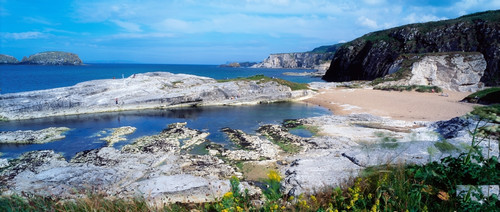 Ballintoy Harbour, Co Antrim, Ireland, Limestone Cliffs PosterPrint - Item # VARDPI1815909