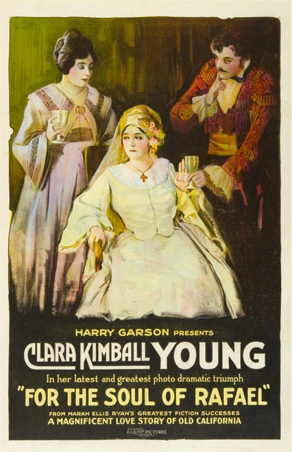 For The Soul Of Rafael Center: Clara Kimball Young 1920 Movie Poster Masterprint - Item # VAREVCMCDFOTHEC077H