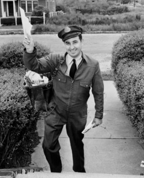 Portrait of a postman delivering mail Poster Print - Item # VARSAL2555084