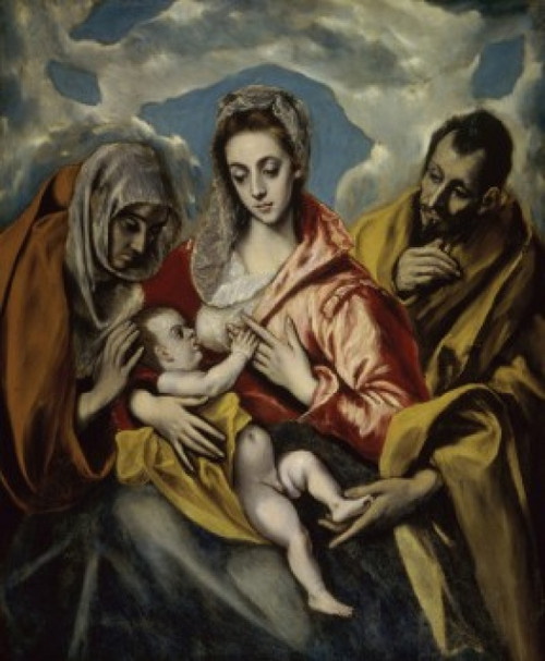 The Holy Family and Saint Anne  El Greco    Hospital de Tavera  Toledo  Spain Poster Print - Item # VARSAL11581881