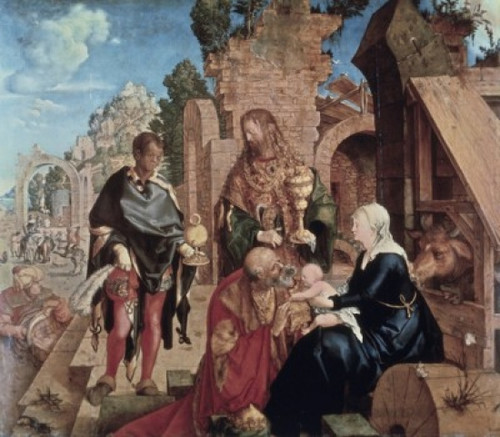 Adoration of the Magi  1504  Albrecht Durer  Oil on Wood Panel  Galleria degli Uffizi  Florence  Italy Poster Print - Item # VARSAL9007401