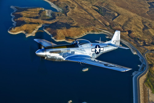 A North American P-51D Mustang flying near Chino, California Poster Print - Item # VARPSTSGR100164M