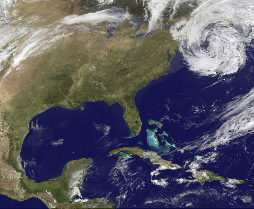 March 31, 2010 - Satellite view of the United States East Coast Poster Print - Item # VARPSTSTK203286S
