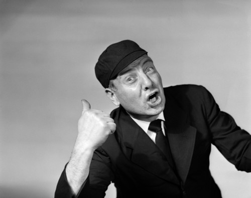 1950s Baseball Umpire Looking At Camera Crying You'Re Out Making Out Hand Signal Gesture Print By Vintage Collection - Item # PPI177002LARGE