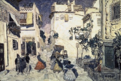 The Street of Seville   Aleksandr Jakovlevic Golovin  Tretyakov Gallery  Moscow  Russia Poster Print - Item # VARSAL261329