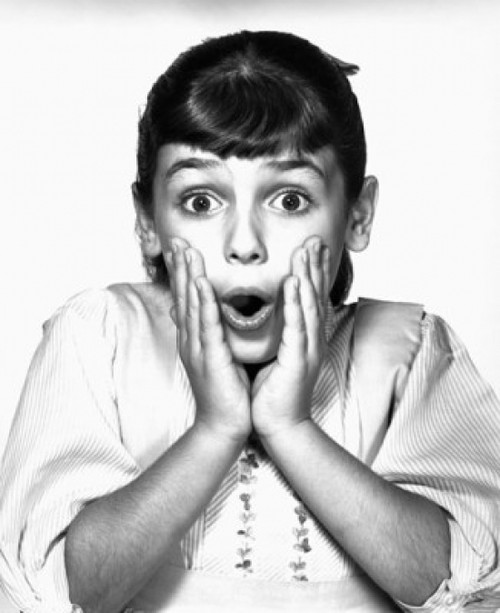 Portrait of a girl looking surprised Poster Print - Item # VARSAL2553305B