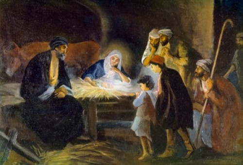 Adoration of the Shepherds by Robert Leinweber  Poster Print - Item # VARSAL9005167
