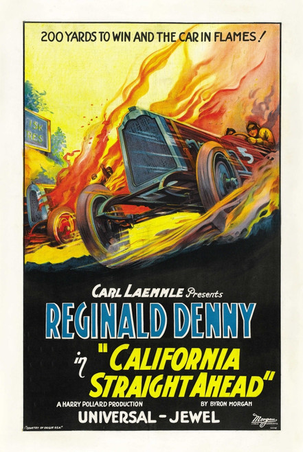 California Straight Ahead 1925. Movie Poster Masterprint - Item # VAREVCMCDCASTEC003H