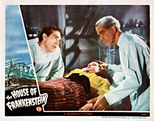House Of Frankenstein From Left: J. Carrol Naish Elena Verdugo Boris Karloff 1944. Movie Poster Masterprint - Item # VAREVCM8DHOOFZZ002H