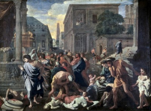 Plague On Ashdod In 1030 B.C. 17th Century Nicolas Poussin Oil On Canvas Musee du Louvre  Paris  France Poster Print - Item # VARSAL11582570