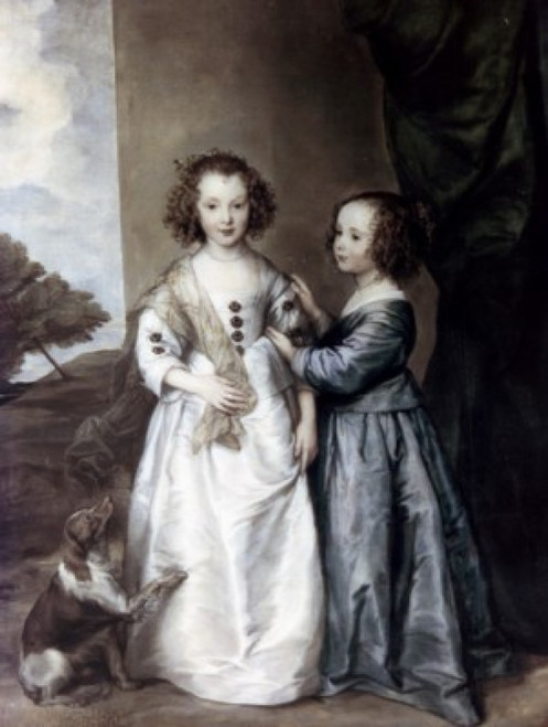 Portrait of Philadelphia and Elisabeth Warten by Anthon van Dyck  1630s  1599-1641 Poster Print - Item # VARSAL90064930