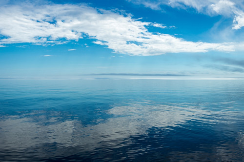 Reflection of clouds on water, Lake Superior, Minnesota, USA Poster Print - Item # VARPPI167213