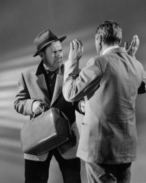 Thief stealing a bag from a mature man Poster Print - Item # VARSAL2553794B