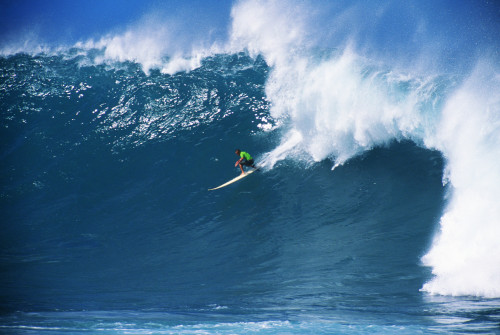 Hawaii, Oahu, North Shore, Waimea, Noah Johnson Riding Wave PosterPrint - Item # VARDPI1994192
