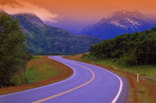 Two Lane Country Road In Mountains After Rain PosterPrint - Item # VARDPI6145