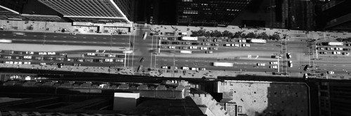 Aerial view of Michigan Avenue, Chicago, Illinois, USA Poster Print - Item # VARPPI172730