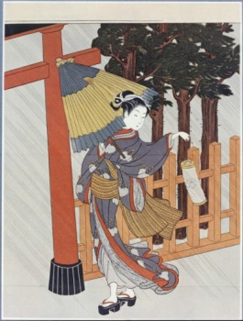 Geisha Visting a Shrine  Suzuki Harunobu Poster Print - Item # VARSAL9007220