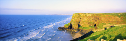 Co Derry, Ireland; View Of Cliffs And Ocean From Railway Line Between Downhill And Castlerock PosterPrint - Item # VARDPI1804249
