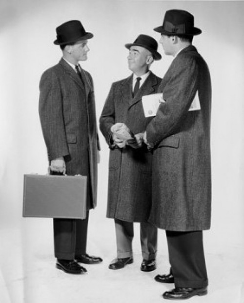 Three businessmen talking Poster Print - Item # VARSAL25548000