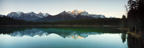 Mountain range at the lakeside, Lake Herbert, Banff National Park, Alberta, Canada Poster Print - Item # VARPPI117699