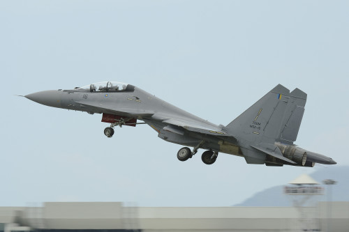 March 26, 2013 - A Sukhoi Su-30MKM of the Royal Malaysian Air Force taking off from Langkawi Airport, Malaysia Poster Print - Item # VARPSTRGU100032M