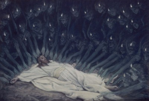 Jesus Ministered to by Angels   James Tissot Poster Print - Item # VARSAL99954