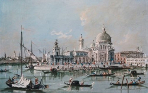 View of the Church of Santa Maria della Salute  1795-1798  Giacomo Guardi  Watercolor & gouache  Pushkin Museum of Fine Arts  Moscow  Russia Poster Print - Item # VARSAL261649