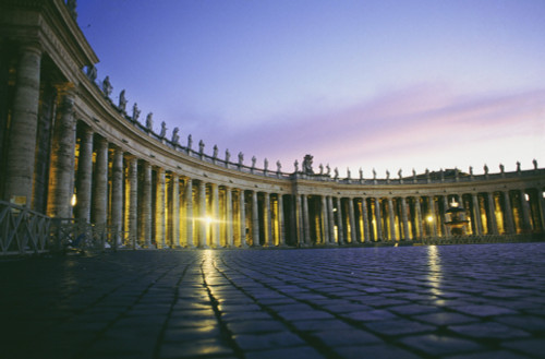 Nightfall At The Square At St. Peters In The Vatican PosterPrint - Item # VARDPI1886870