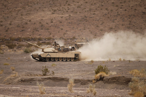 December 1, 2011 - Marines roll through the Combat Center training area during a patrol training exercise Poster Print - Item # VARPSTSTK105285M