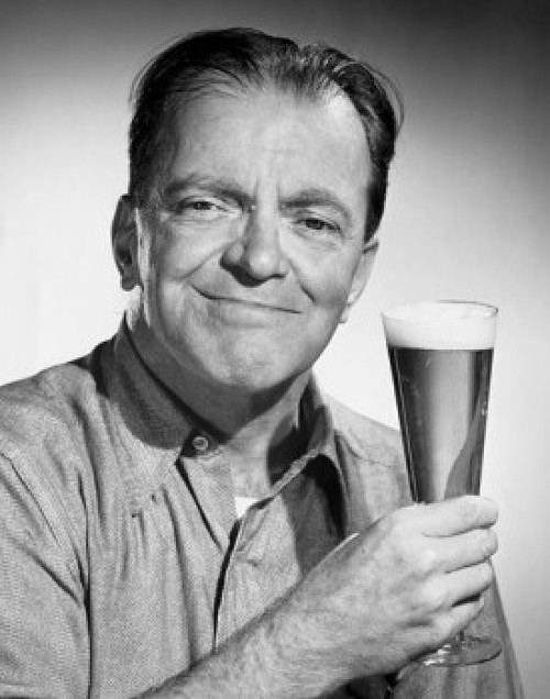 Portrait of mature man holding glass of beer Poster Print - Item # VARSAL2554222A