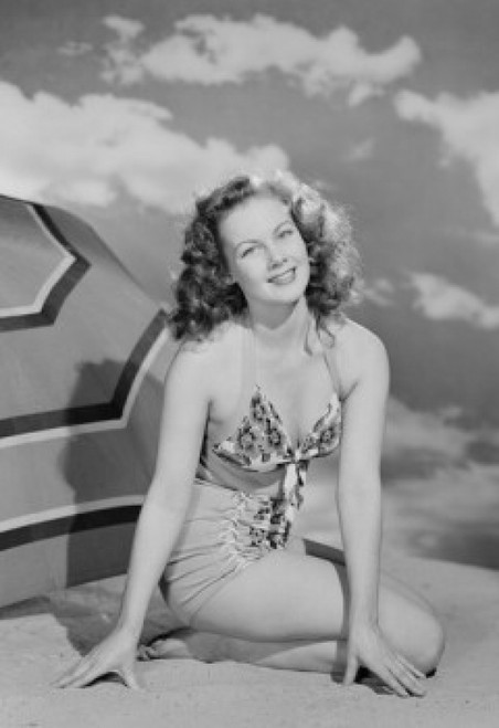Portrait of young woman on beach Poster Print - Item # VARSAL255422986B
