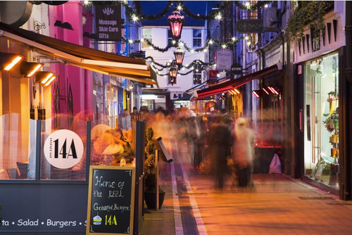 Cork, County Cork, Ireland; A City Street At Christmas Time PosterPrint - Item # VARDPI1875787