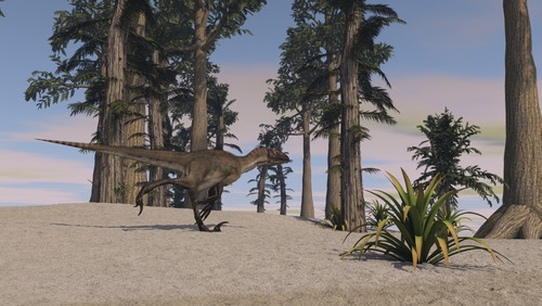 Utahraptor in a prehistoric environment Poster Print - Item # VARPSTKVA600680P