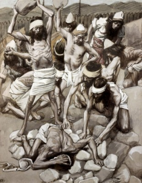 The Sabbath Breaker Stoned  James Tissot  Jewish Museum  New York  USA Poster Print - Item # VARSAL999130