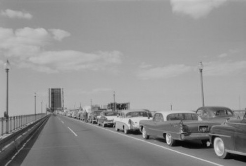 USA  Pennsylvania  Philadelphia  Cars waiting on bridge Poster Print - Item # VARSAL255423402
