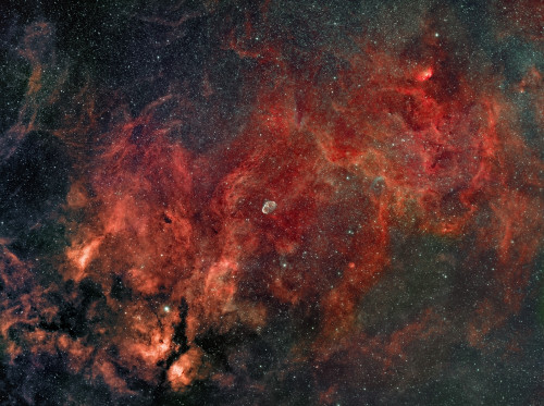 Widefield view of the Crescent Nebula, also known as NGC 6888 Poster Print - Item # VARPSTRGE100042S