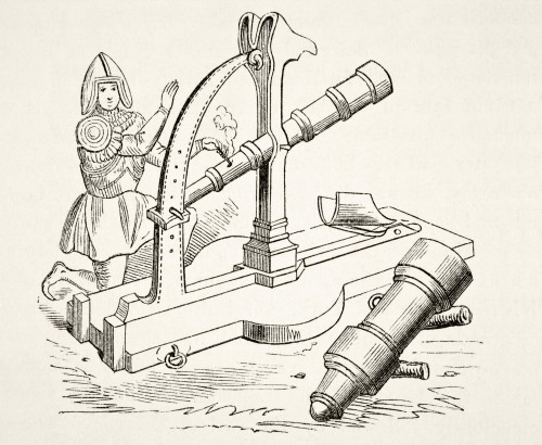 Fifteenth Century Canon. From The National And Domestic History Of England By William Aubrey Published London Circa 1890 PosterPrint - Item # VARDPI1855832