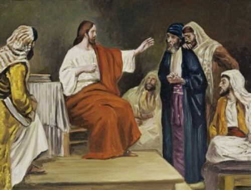 Jesus in the Synagogue  Robert Leinweber Poster Print - Item # VARSAL900108755