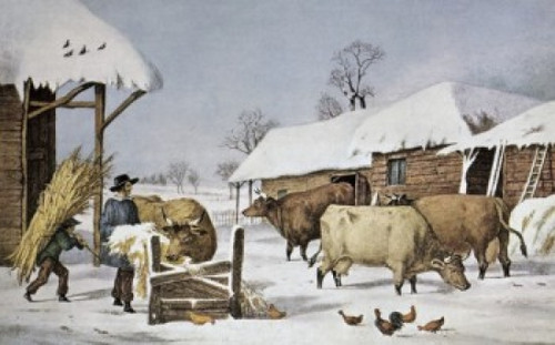 The Farm Yard  Currier & Ives Poster Print - Item # VARSAL3803489101