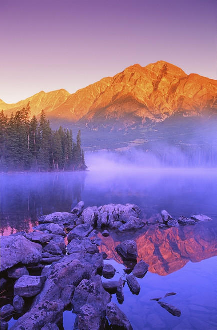A Beautiful Lake, Jasper, Alberta, Canada PosterPrint - Item # VARDPI2741