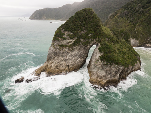 Rock formations in the sea, Milford Sound, South Island, New Zealand Poster Print - Item # VARPPI171330