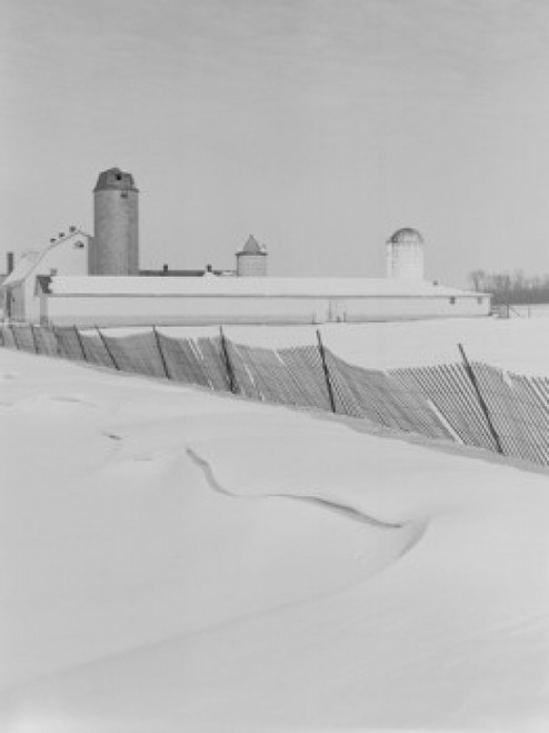 Winter farm scene Poster Print - Item # VARSAL255423987