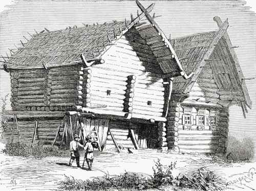 A House In Northern Russia In The 19Th Century. From El Mundo En La Mano, Published 1878. PosterPrint - Item # VARDPI1958222