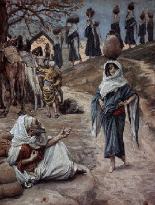 Abraham's Servant Meets Rebecca  James Tissot  Jewish Museum  New York Poster Print - Item # VARSAL9999940