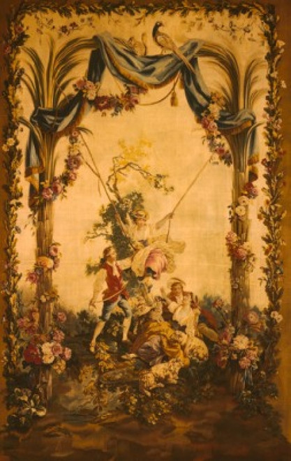 The Swing   tapestry Poster Print