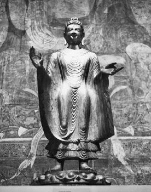 Low angle view of a statue of Buddha Poster Print - Item # VARSAL25546570