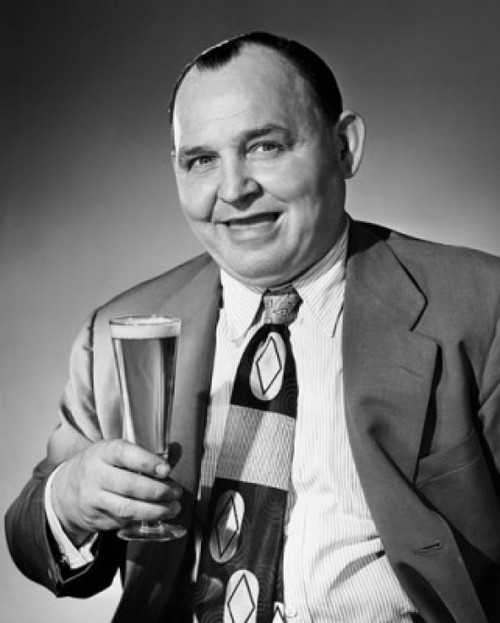 Portrait of a mature man holding a glass of beer Poster Print - Item # VARSAL2554221B
