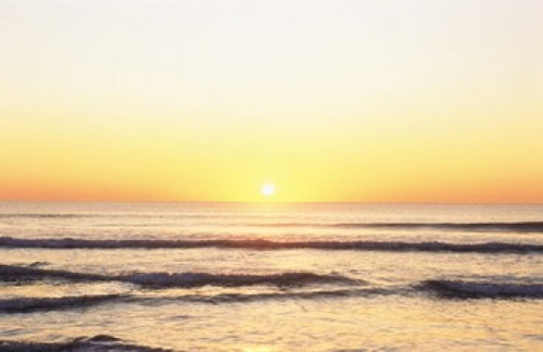Sunset over Sea Poster Print by Panoramic Images (24 x 16) - Item # PPI136265