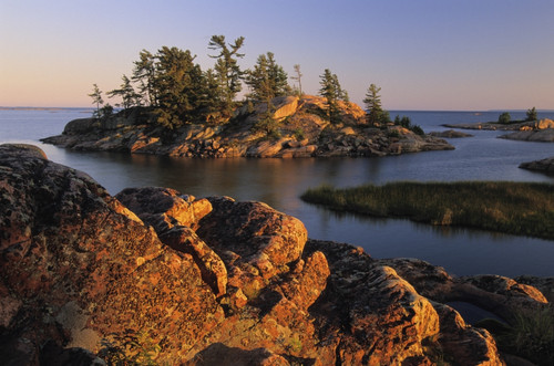 Sunset, Chikanishing Creek, Killarney Provincial Park, Georgian Bay Ontario. PosterPrint - Item # VARDPI2021765