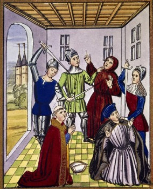 Murder of the Archbishop of Canterbury  Jean Froissart Poster Print - Item # VARSAL900101916
